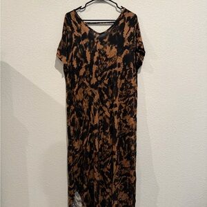 LuLaRoe Brown and Black Maxi Dress